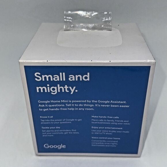 Google Home Mini 1st Gen Chalk  New Sealed Box - Picture 4 of 8